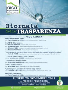 PROGRAMMA GIORNATA DELLA TRASPARENTE